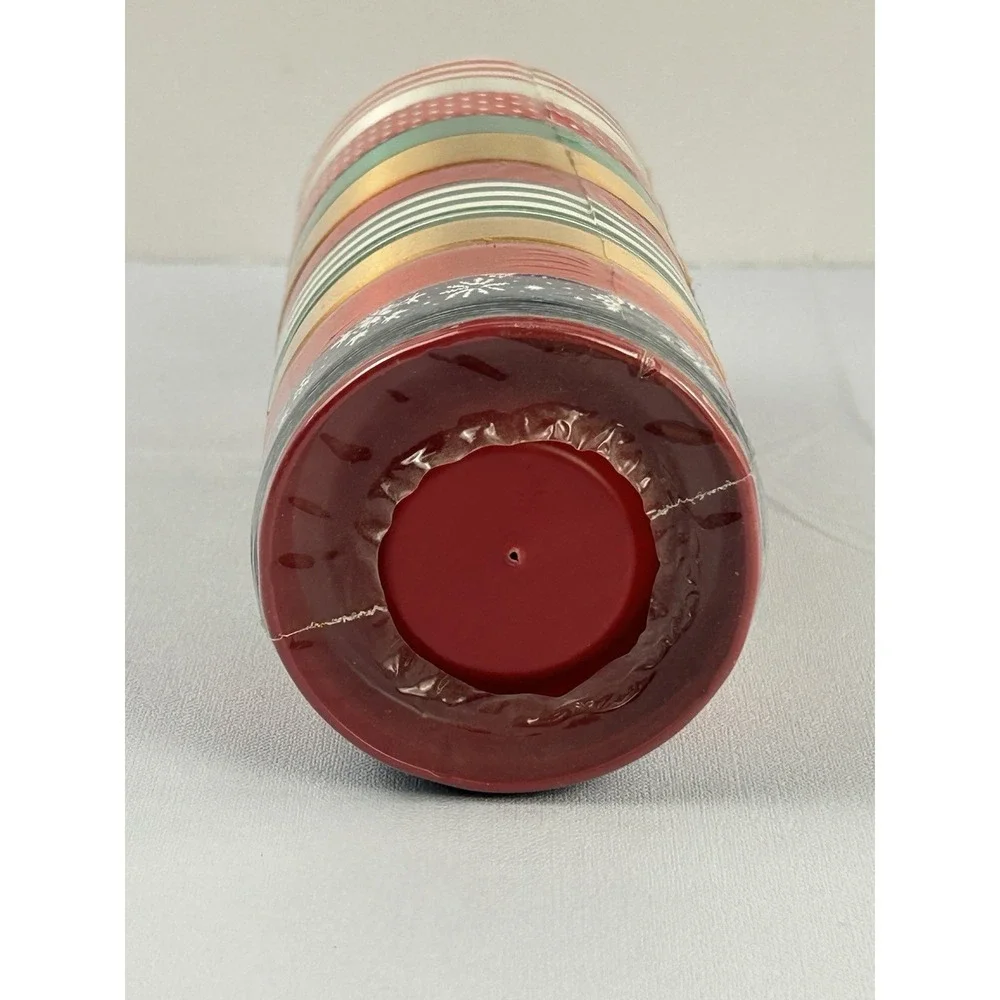 Vintage Christmas Gift Ribbon Set 10 Rolls 100 Ft Holiday Craft Wrapping NOS